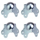 Medium Zinc Plated Ball Corners - 42mm x 42mm - Pack of 4